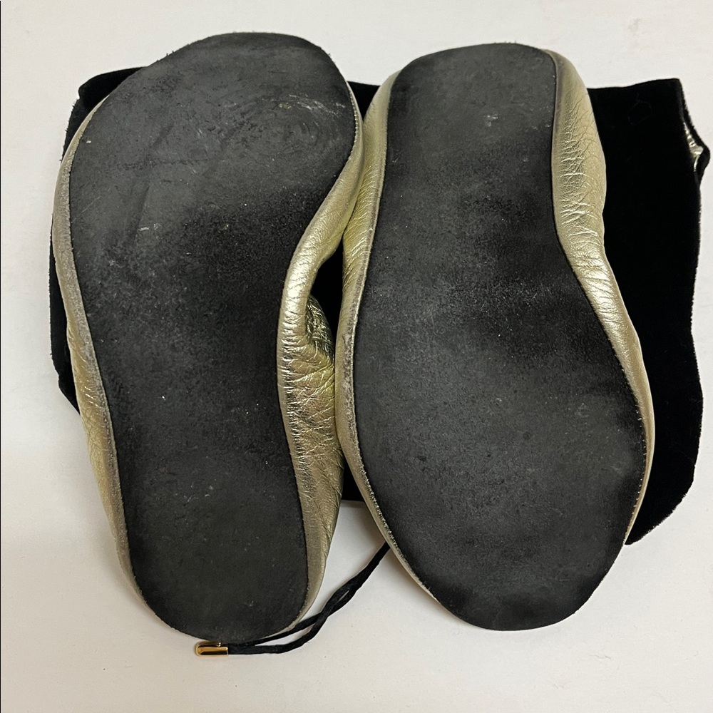 RARE Gucci Gold calfskin metallic Flats - Picture 10 of 15